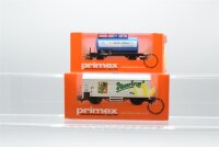 Primex H0 4553 4591 Bierwagen (Pilsener Urquell) Kesselwagen (Anton Maier) CSD/DB