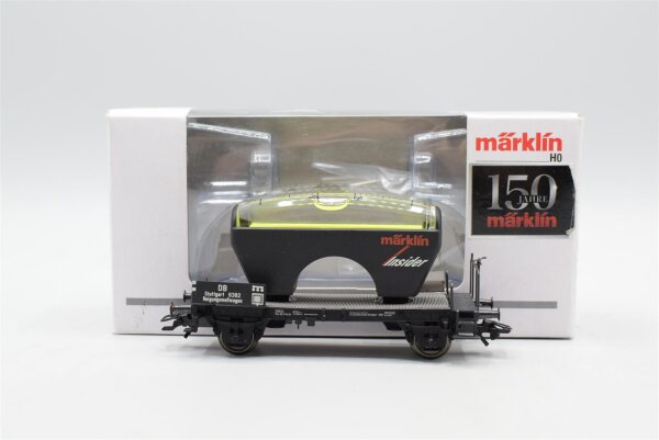 Märklin H0 46582 5-Jahre Insider-Mitgliedschaft Flachwagen mit Wasserwage der DB