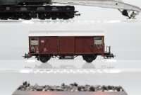 Unbekannt H0 Konvolut  Gedeckter Güterwagen, Selbstentladewagen, Kranwagen, DB