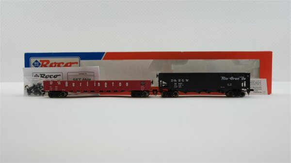 Roco H0 48498 US-Güterwagen D&RGW CB&Q