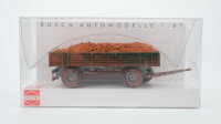 Busch H0 44922 Anhänger mit Ballonreifen + Ziegelschutt