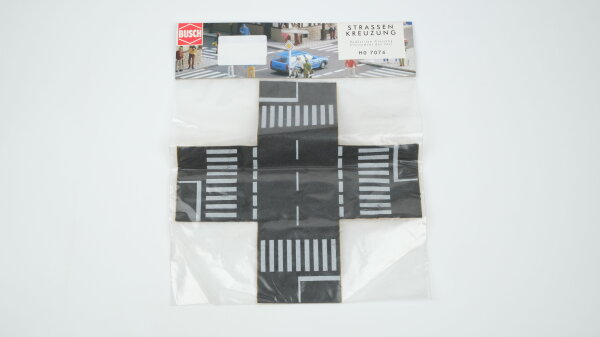 Busch H0 7074 Straßenkreuzung
