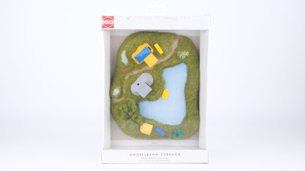 Busch H0 3108 Badesee mit Campingplatz
