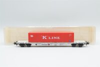 Fleischmann H0 5247 K Container-Tragwagen (Kombiwaggon K-Line) 84 80 455 0 025-5 DB