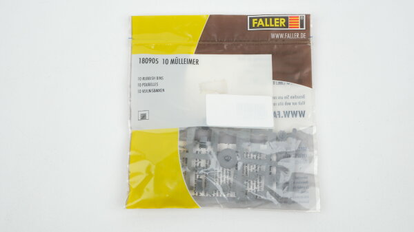 Faller H0 180905 10 Mülleimer