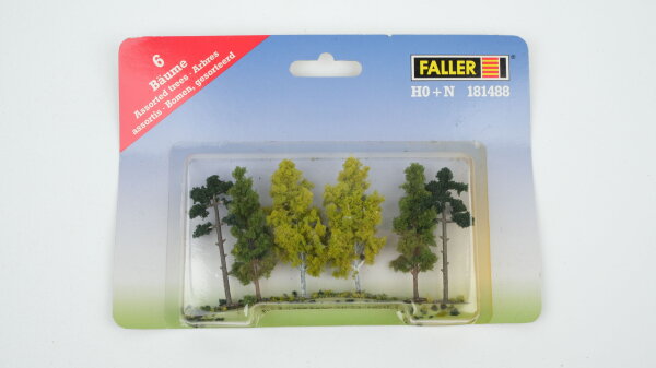 Faller H0 181488 6 Bäume sortiert