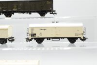 Märklin H0 Konvolut Kühlwagen (weiß), Postwagen (grün) DB/DBP