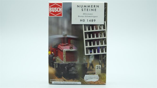 Busch H0 1489 Nummernsteine