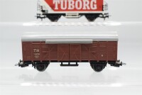 Märklin H0 Konvolut Gedeckter Güterwagen, Bierwagen (Eichhof Bier, Tuborg), DSB/NSB/SBB-CFF