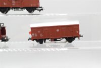 Märklin H0 Konvolut Niederbordwagen, Hochbordwagen, Gedeckter Güterwagen, Autotransportwagen, DB