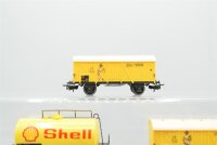 Märklin H0 Konvolut Gedeckte Güterwagen (Jamaica), Kühlwagen, Kesselwagen (Shell), DB