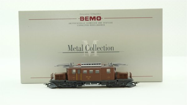 Bemo H0m 1298 132 E-Lok "Berninakrokosdil" Ge 4/4 182 RhB Digital Metal Collection (Licht Defekt)