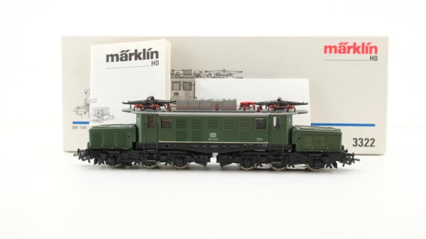 Märklin H0 3322 Elektrische Lokomotive BR 194 der DB Wechselstrom Analog (Weiße OVP) (vermutlich verharzt) (Licht Defekt)