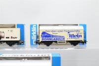 Märklin H0 Konvolut Kühlwagen /Hofbräuhaus München, Rosenthal, Bohnlander), Containerwagen (Ziegeler), DB