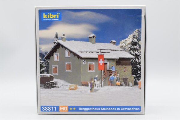 Kibri H0 38811 Berggasthaus Steinbock in Grevasalvas