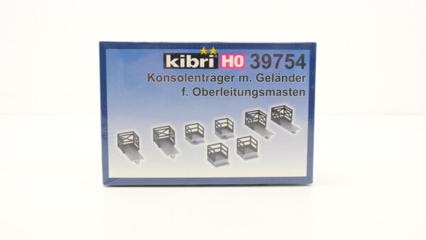 Kibri H0 39754 Konsolenträger mit Geländer für Oberleitungsmasten