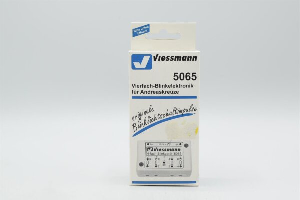 Viessmann H0 5065 Vierfach-Blinkelektronik für Andreaskreuze