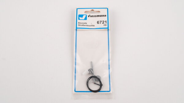 Viessmann H0 6721 Bausatz Straßenleuchte, LED weiß