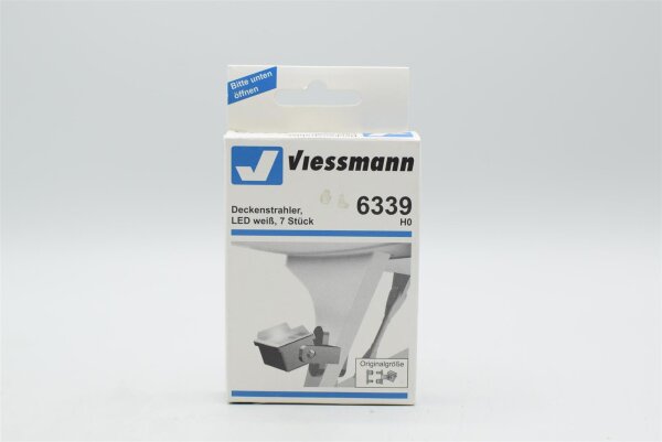 Viessmann N 6339 Deckenstrahler, LED weiß, 7 Stück