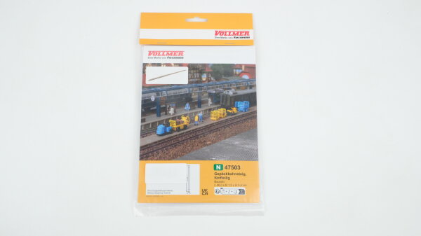 Vollmer N 47503 Gepäckbahnsteig, fünfteilig