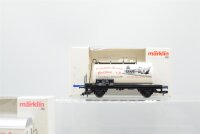 Märklin H0 Schwerlastwagen mit Überseekiste, Kessel- & Kühlwagen (Eisenbahnfreunde Pforzheim), DB