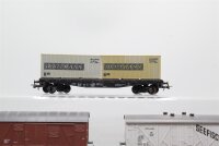 Roco H0 Konvolut Containertragewagen, Gedeckte...