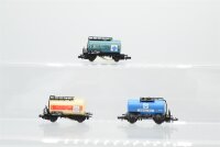 Unbekannt N Konvolut Kesselwagen (Aral / Esso, teilw. mit Schienenreinigungsfunktion), DB