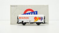 Liliput H0 224 34 ged. Güterwagen Migros FS