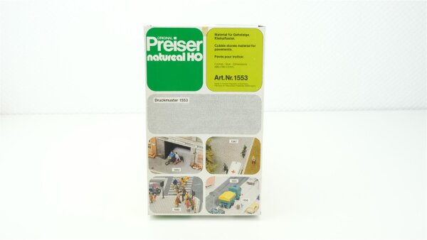 Preiser H0 1553 Material für Gehsteige. Kleinpflaster