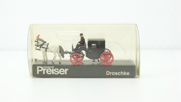 Preiser H0 452 Droschke Kutsche