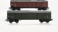 Piko H0 Konvolut Gedeckte Güterwagen (braun, 4-achsig), Gedeckter Güterwagen (grün, 4-achsig), DR