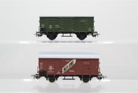Piko H0 Konvolut Gedeckter Güterwagen (grün, Signalwerk Nürnberg), Gedeckter Güterwagen (braun, WEKAWe Mainz), DB