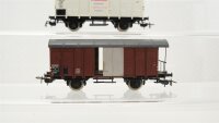 Piko H0 Konvolut Gedeckter Güterwagen (braun), gedeckter Güterwagen (CINZANO), Gedeckter Güterwagen (weiß), FS/MAV/SBB-CFF