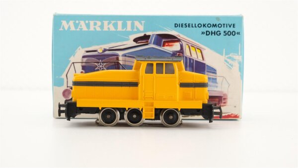 Märklin H0 3080 Diesellokomotive Typ DHG 500 Gelb Wechselstrom Analog (Hellblaue OVP)