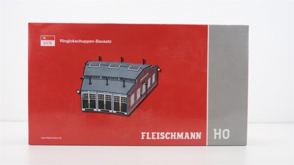 Fleischmann H0 6476 Ringlokschuppen- Bausatz