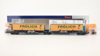 Roco H0 76431 Doppeltaschen-Gelenkwagen WASCOSA mit 2 Aufliegern "Frölich"