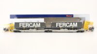 Roco H0 76435 Doppeltaschen-Gelenkwagen T2000 AAE mit 2 Aufliegern "Fercam"