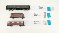 Roco H0 74091 Postzug Set (Gedeckte Güterwagen 155 000, 206 023, Postwagen 2784) DB