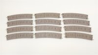 Fleischmann H0 6131 Gleis gebogen Radius: 3 12 Stück...