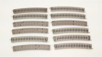 Fleischmann N 9136 Gebogenes Gleis R4 15° 12...
