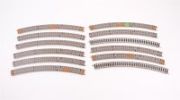Fleischmann N 9130 Gebogenes Gleis R3 30° 12 Stück (Farbreste)