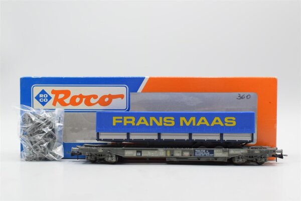 Roco H0 46360 Taschenwagen (Sattelauflieger Frans Maas) NS