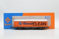 Roco H0 44340A Schienenreinigungswagen (Roco Clean, Orange) SBB/CFF