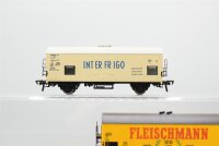 Fleischmann H0 Konvolut Kühlwagen (100 Jahre Fleischmann) DB, Kühlwagen (Interfrigo) FS