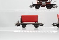 Märklin H0 Konvolut Drehschemelwagen, Kipploren, Schotterwagen, DB