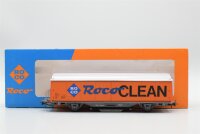 Roco H0 44340A Schienenreinigungswagen (Roco Clean, Orange) SBB/CFF