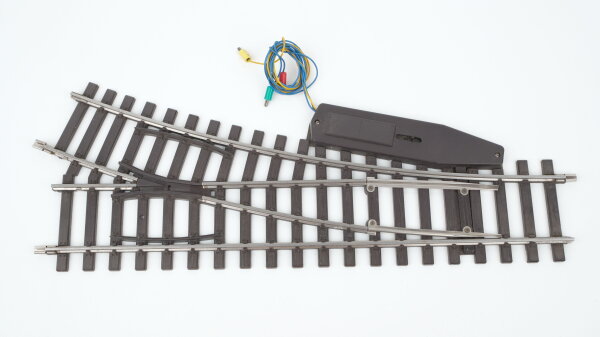 Märklin Spur 1 5973 elektrische Weiche rechts R1020,54 22°30` (gebrauchter Zustand)