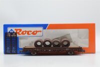 Roco H0 47166 Rungenwagen mit Drahtrollen ÖBB