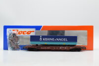 Roco H0 46351 Taschenwagen mit Sattelauflieger "Kühne & Nagel" DB