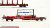 Märklin/u.a. H0 Konvolut Containertragwagen/ Rungenwagen/ Flachwagen DB